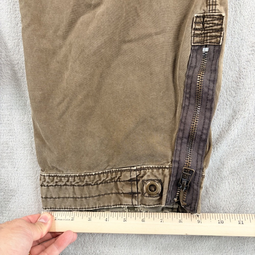 RUEHL No.925 Belted Cargo Pants in Surplus Green Men Large 36x30 Heavyweight - Picture 9 of 10